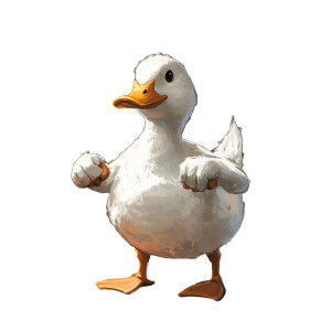 Duck Working Out Vinyl Car Decal Sticker – Waterproof & UV-Resistant 8"