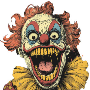 Scary Clown Cartoon Vinyl Car Decal Sticker – Waterproof & UV-Resistant 8" Scary Clown Cartoon Vinyl Car Decal Sticker – Waterproof & UV-Resistant 8"