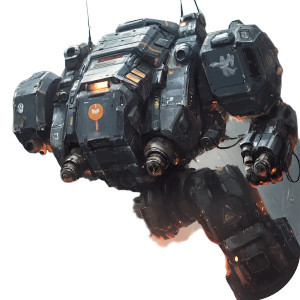 Assault Mech Icon Vinyl Car Decal Sticker – Waterproof & UV-Resistant 8"