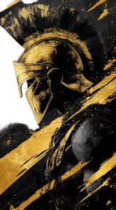 Spartan Gladiator Poster Vinyl Car Decal Sticker – Waterproof & UV-Resistant 8"