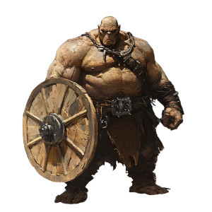 Giant Shield Bearer Vinyl Car Decal Sticker – Waterproof & UV-Resistant 8"