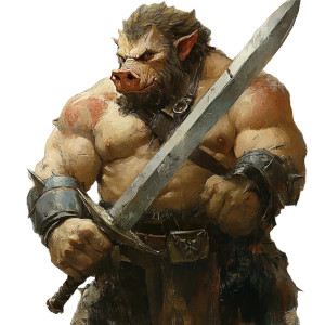 Medieval Boar Warrior Vinyl Car Decal Sticker – Waterproof & UV-Resistant 8"