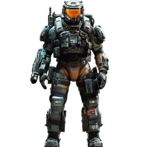 Titanfall 2 Commander Vinyl Car Decal Sticker – Waterproof & UV-Resistant 8"