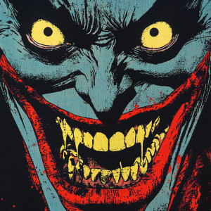 Villain Silkscreen Tee Vinyl Car Decal Sticker – Waterproof & UV-Resistant 8"