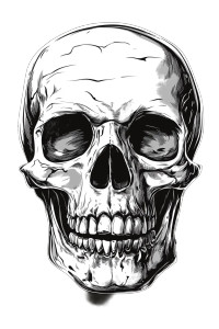 Gta Skull Caricature Vinyl Car Decal Sticker – Waterproof & UV-Resistant 8"