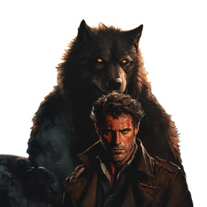 Werewolf Detective Cover Vinyl Car Decal Sticker – Waterproof & UV-Resistant 8"