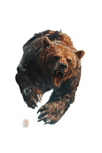 Giant Fantasy Bear Vinyl Car Decal Sticker – Waterproof & UV-Resistant 8"