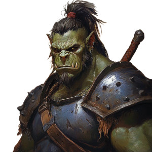 Hulking Half Orc Vinyl Car Decal Sticker – Waterproof & UV-Resistant 8"