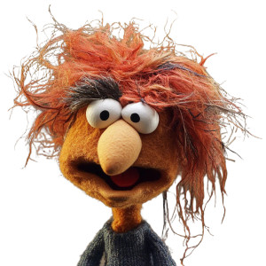 Confused Messy Muppet Vinyl Car Decal Sticker – Waterproof & UV-Resistant 8"