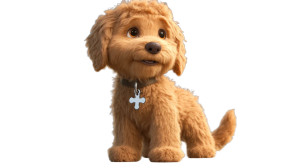 Fluffy Labradoodle Puppy Vinyl Car Decal Sticker – Waterproof & UV-Resistant 8" Fluffy Labradoodle Puppy Vinyl Car Decal Sticker – Waterproof & UV-Resistant 8"