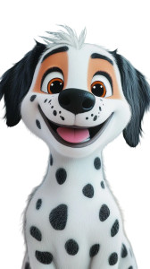 Disney Spotted Dog Vinyl Car Decal Sticker – Waterproof & UV-Resistant 8"