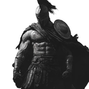 Trojan Warrior V4 Vinyl Car Decal Sticker – Waterproof & UV-Resistant 8"