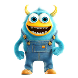Friendly Monster Worker Vinyl Car Decal Sticker – Waterproof & UV-Resistant 8" Friendly Monster Worker Vinyl Car Decal Sticker – Waterproof & UV-Resistant 8"