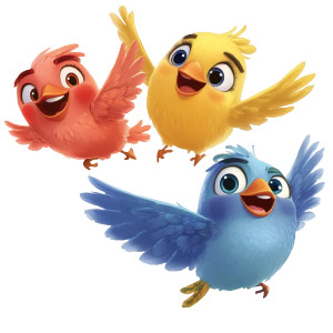 Colorful Flying Birds Vinyl Car Decal Sticker – Waterproof & UV-Resistant 8" Colorful Flying Birds Vinyl Car Decal Sticker – Waterproof & UV-Resistant 8"