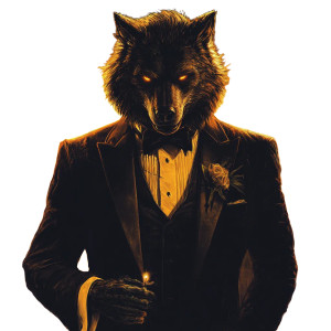 Werewolf In Tuxedo Vinyl Car Decal Sticker – Waterproof & UV-Resistant 8" Werewolf In Tuxedo Vinyl Car Decal Sticker – Waterproof & UV-Resistant 8"