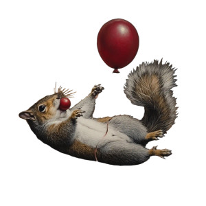 Dead Squirrel Balloon Vinyl Car Decal Sticker – Waterproof & UV-Resistant 8" Dead Squirrel Balloon Vinyl Car Decal Sticker – Waterproof & UV-Resistant 8"