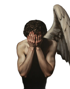 Crying Angel V5 Vinyl Car Decal Sticker – Waterproof & UV-Resistant 8"