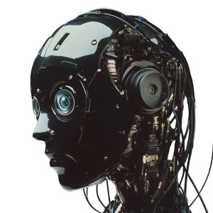 Futuristic Robot Eye Vinyl Car Decal Sticker – Waterproof & UV-Resistant 8"