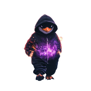 Cute Hooded Penguin Vinyl Car Decal Sticker – Waterproof & UV-Resistant 8"