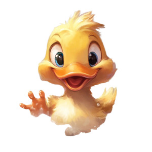 D Duck Vinyl Car Decal Sticker – Waterproof & UV-Resistant 8"