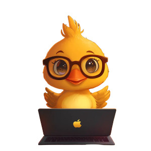 Smart Coding Duck Vinyl Car Decal Sticker – Waterproof & UV-Resistant 8"