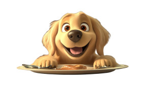 Happy Golden Retriever V7 Vinyl Car Decal Sticker – Waterproof & UV-Resistant 8"