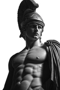 Achilles Statue Vinyl Car Decal Sticker – Waterproof & UV-Resistant 8"