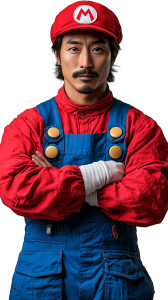 Super Mario Cosplay V3 Vinyl Car Decal Sticker – Waterproof & UV-Resistant 8"