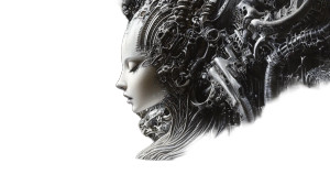Biomechanical Venus Vinyl Car Decal Sticker – Waterproof & UV-Resistant 8"