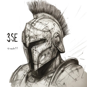 Spartan Elite Sketch Vinyl Car Decal Sticker – Waterproof & UV-Resistant 8"