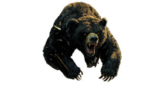 Angry Sloth Bear Vinyl Car Decal Sticker – Waterproof & UV-Resistant 8"