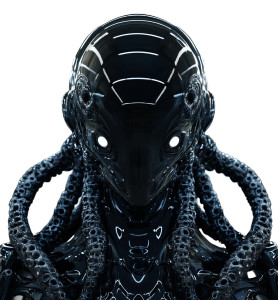 Alien Robot Tentacles V2 Vinyl Car Decal Sticker – Waterproof & UV-Resistant 8"