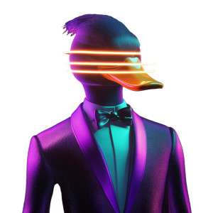 Duck In Tuxedo Vinyl Car Decal Sticker – Waterproof & UV-Resistant 8" Duck In Tuxedo Vinyl Car Decal Sticker – Waterproof & UV-Resistant 8"