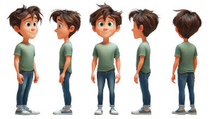 Pixar Character Sheet Vinyl Car Decal Sticker – Waterproof & UV-Resistant 8"