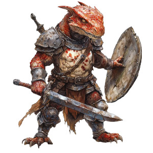 Dragonborn Warrior V6 Vinyl Car Decal Sticker – Waterproof & UV-Resistant 8"