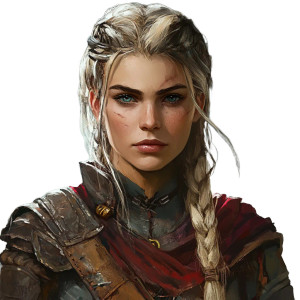 Holy Warrior Portrait V2 Vinyl Car Decal Sticker – Waterproof & UV-Resistant 8"