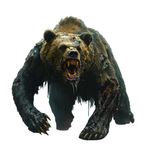 Undead Bear V2 Vinyl Car Decal Sticker – Waterproof & UV-Resistant 8"