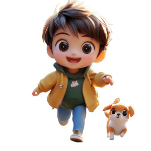 Cute Running Boy Vinyl Car Decal Sticker – Waterproof & UV-Resistant 8" Cute Running Boy Vinyl Car Decal Sticker – Waterproof & UV-Resistant 8"