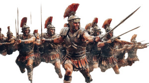 Roman Soldiers Training Vinyl Car Decal Sticker – Waterproof & UV-Resistant 8"