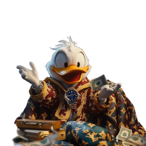 Donald Duck Luxury V2 Vinyl Car Decal Sticker – Waterproof & UV-Resistant 8"