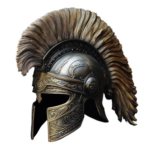 Gladiator Helmet V2 Vinyl Car Decal Sticker – Waterproof & UV-Resistant 8"