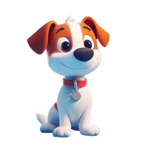 3D Pixel Dog Vinyl Car Decal Sticker – Waterproof & UV-Resistant 8"