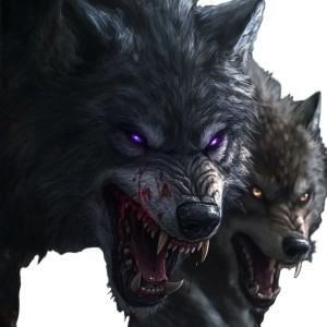 Snarling Wolves Standoff Vinyl Car Decal Sticker – Waterproof & UV-Resistant 8" Snarling Wolves Standoff Vinyl Car Decal Sticker – Waterproof & UV-Resistant 8"
