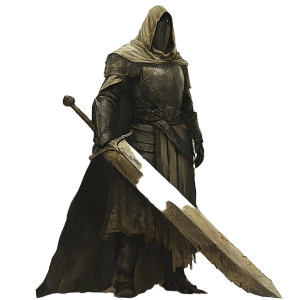 Fantasy Cleric Knight Vinyl Car Decal Sticker – Waterproof & UV-Resistant 8"