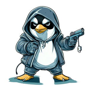 Penguin Hacker Vinyl Car Decal Sticker – Waterproof & UV-Resistant 8" Penguin Hacker Vinyl Car Decal Sticker – Waterproof & UV-Resistant 8"