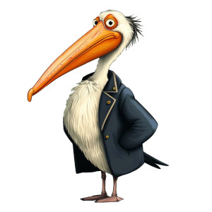 Alexander Pelican Vinyl Car Decal Sticker – Waterproof & UV-Resistant 8"