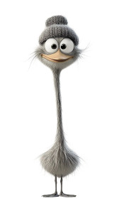 Smiling Goose Hat Vinyl Car Decal Sticker – Waterproof & UV-Resistant 8"