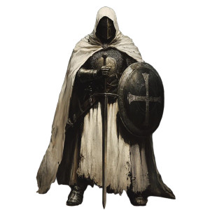 Teutonic Knight V3 Vinyl Car Decal Sticker – Waterproof & UV-Resistant 8"