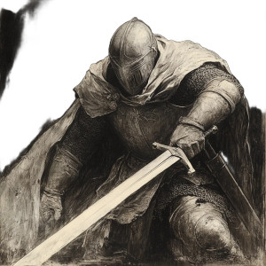 Medieval Knight V18 Vinyl Car Decal Sticker – Waterproof & UV-Resistant 8"