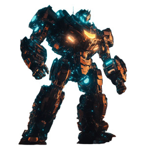 Giant Robot Transformer Vinyl Car Decal Sticker – Waterproof & UV-Resistant 8"